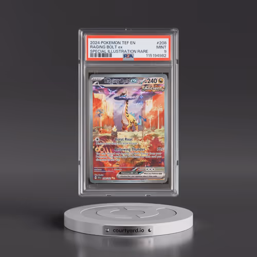 2024 Pokémon Tef EN-Temporal Forces #208 Raging Bolt EX - Holo Special Illustration Rare (PSA 9 MINT