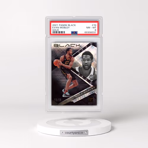 2021 Panini Black #70 Evan Mobley - Gold (PSA 8 NM-MT)