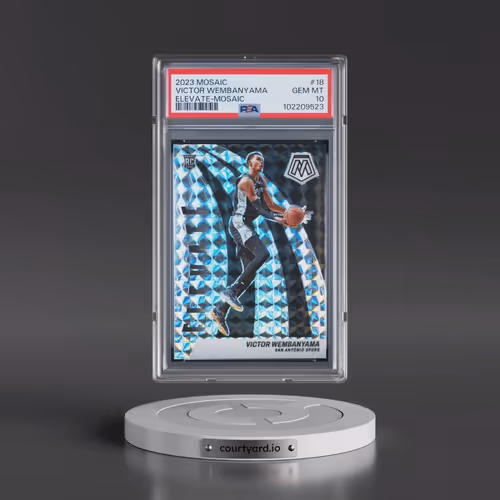 2023 Panini Mosaic Elevate #18 Victor Wembanyama - Mosaic (PSA 10 GEM MINT)