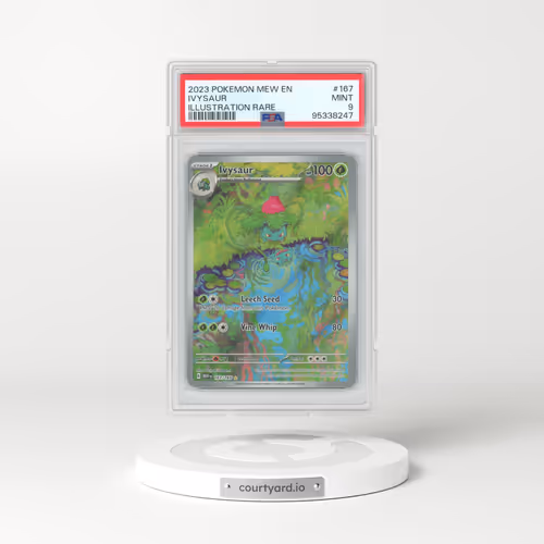 2023 Pokémon Mew EN-151 #167 Ivysaur - Illustration Rare (PSA 9 MINT)