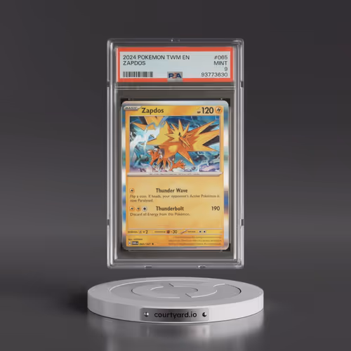 2024 Pokémon Twm EN-Twilight Masquerade #065 Zapdos (PSA 9 MINT)