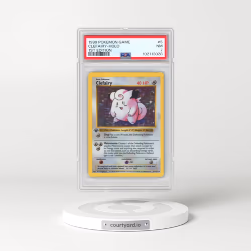 1999 Pokémon Game #5 Clefairy - 1st Edition Holo (PSA 7 NM)