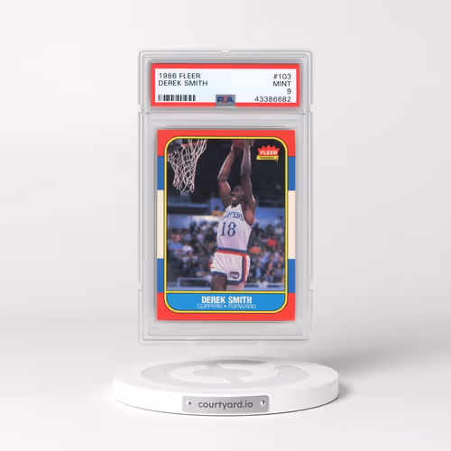 1986 Fleer #103 Derek Smith (PSA 9 MINT)