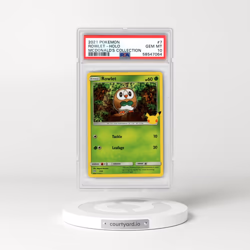 2021 Pokémon Mcdonald's Collection #7 Rowlet - Holo (PSA 10 GEM MINT)