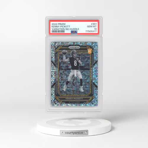 2022 Panini Prizm #301 Kenny Pickett - Variation-No Huddle (PSA 10 GEM MINT)