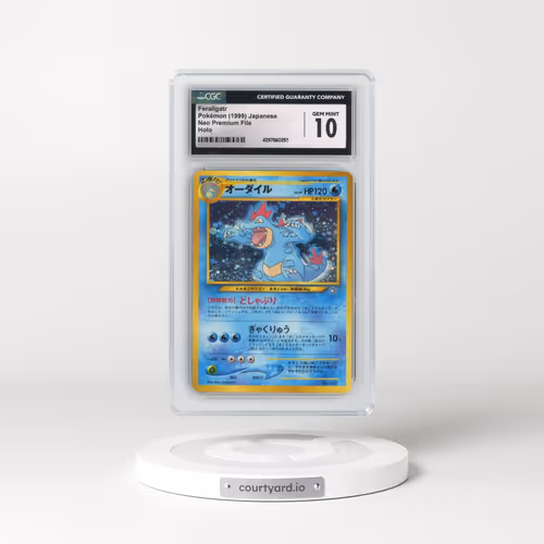 1999 Neo Premium File #160 Feraligatr - No Rarity - Holo (CGC 10 GEM MINT)