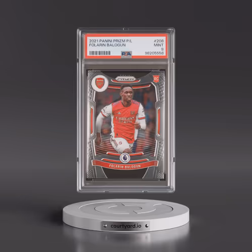 2021 Panini Prizm Premier League #208 Folarin Balogun (PSA 9 MINT)