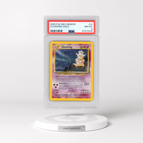 2000 Pokémon Neo Genesis #14 Slowking - Holo (PSA 8 NM-MT)