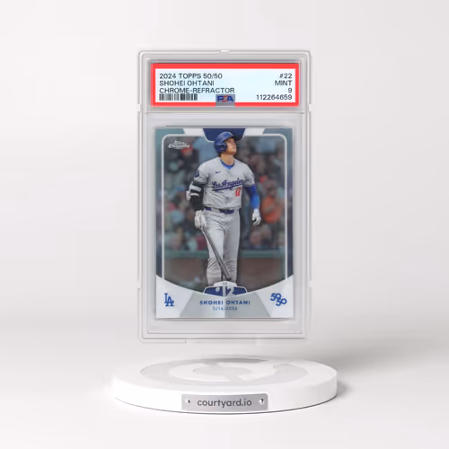 2024 Topps 50/50 Shohei Ohtani #22 Shohei Ohtani - Chrome-Refractor (PSA 9 MINT)