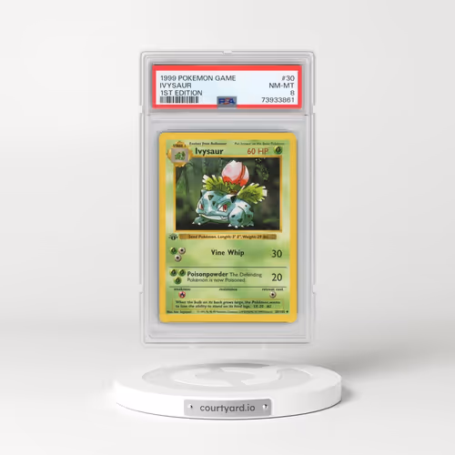 1999 Pokémon Game #30 Ivysaur - 1st Edition (PSA 8 NM-MT)