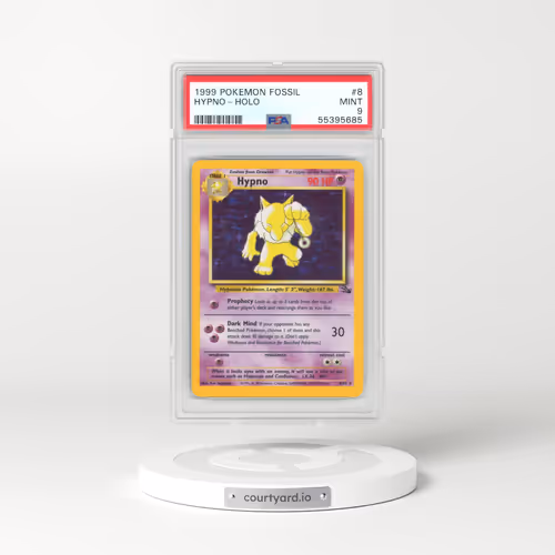 1999 Fossil #8 Hypno - Holo (PSA 9 MINT)