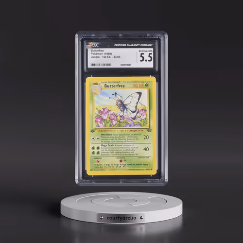 1999 Jungle #33/64 Butterfree - 1st Edition 1st Edition (CGC 5.5 EX+)