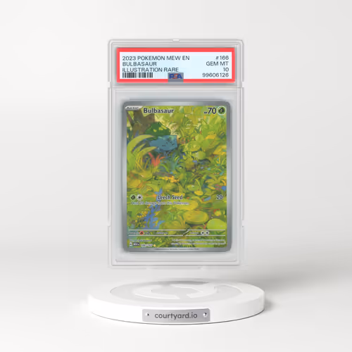 2023 Pokémon Mew EN-151 #166 Bulbasaur - Illustration Rare (PSA 10 GEM MINT)