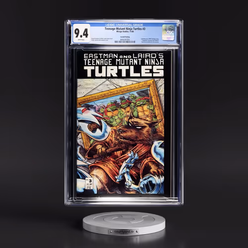 Teenage Mutant Ninja Turtles #3 CGC 9.4 White Pages (Mirage Studios, 11/88) - Universal Second Print