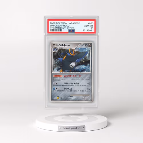 2008 Pokémon Stormfront #070 Empoleon - 1st Edition Holo (PSA 10 GEM MINT)