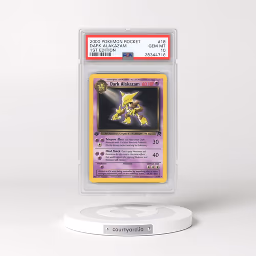 2000 Pokémon Rocket #18 Dark Alakazam - 1st Edition (PSA 10 GEM MINT)