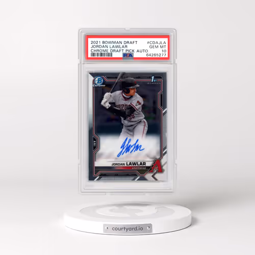 2021 Bowman Draft Chrome Draft Pick Autographs #CDAJLA Jordan Lawlar (PSA 10 GEM MINT)