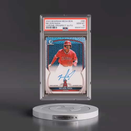 2023 Bowman Mega Box Chrome Prospect Autographs #NR Nelson Rada (PSA 10 GEM MINT)