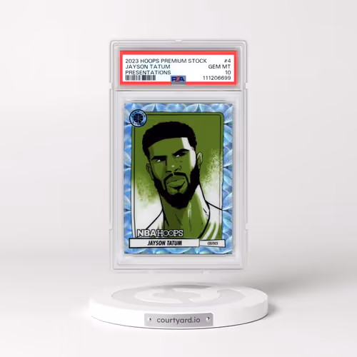 2023 Panini Hoops Premium Stock Presentations #4 Jayson Tatum (PSA 10 GEM MINT)