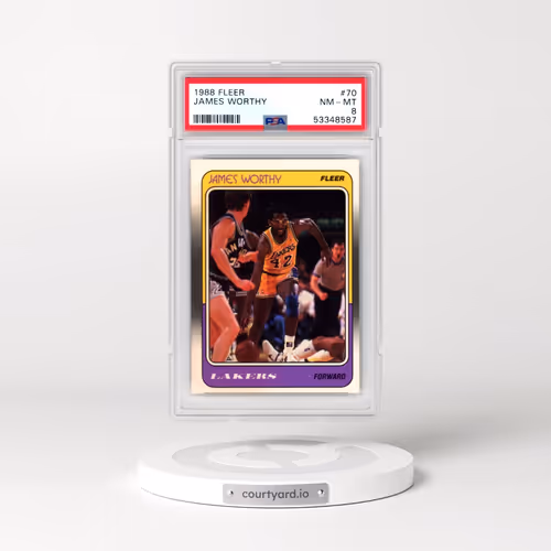 1988 Fleer #70 James Worthy (PSA 8 NM-MT)