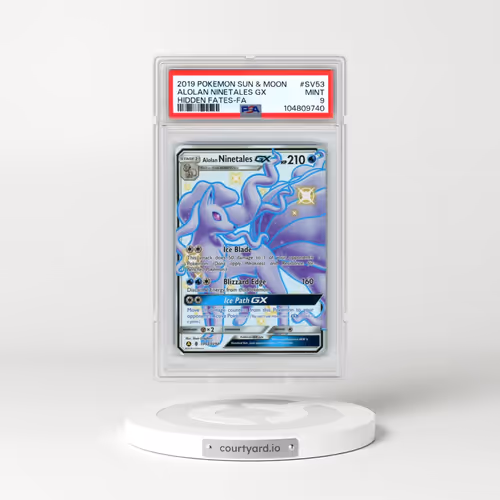 2019 Pokémon Sun & Moon Hidden Fates #SV53 Alolan Ninetales GX - Holo Full Art (PSA 9 MINT)