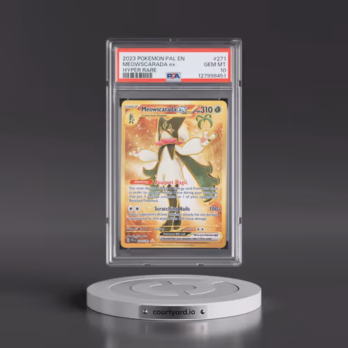 2023 Pokémon Pal EN-Paldea Evolved #271 Meowscarada EX - Holo Hyper Rare (PSA 10 GEM MINT)
