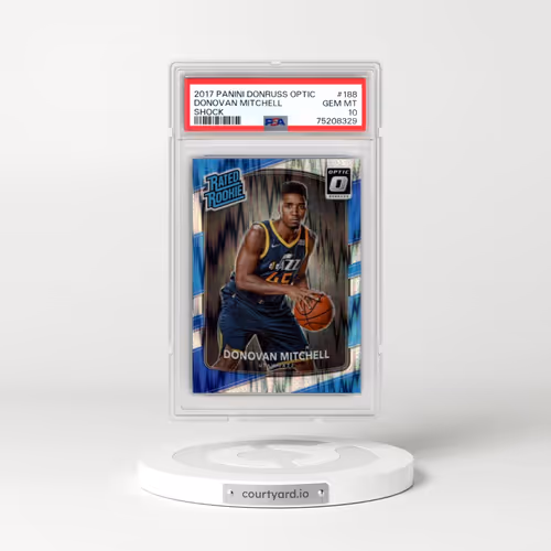 2017 Panini Donruss Optic #188 Donovan Mitchell - Shock (PSA 10 GEM MINT)