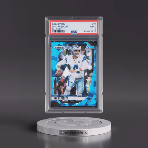 2024 Panini Prizm #73 Dak Prescott - Blue Ice (PSA 9 MINT)