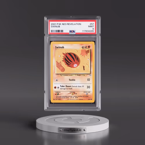 2001 Pokémon Neo Revelation #57 Swinub (PSA 9 MINT)