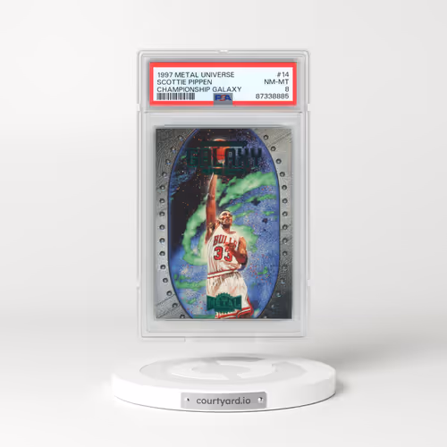1997 Metal Universe Championship Galaxy #14 Scottie Pippen (PSA 8 NM-MT)