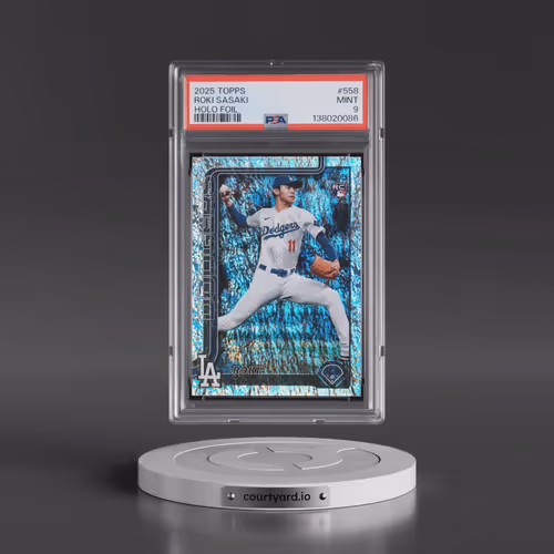 2025 Topps #558 Roki Sasaki - Holo Foil (PSA 9 MINT)