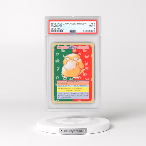 1995 Japanese Topsun #54 Psyduck - Full Art Blue Back (PSA 9 MINT)