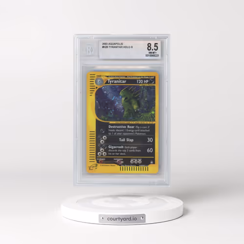 2003 Aquapolis #H28 Tyranitar - Holo (BGS 8.5 NM-MT+)