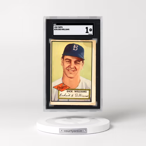 1952 Topps #396 Dick Williams (SGC 1 PR)