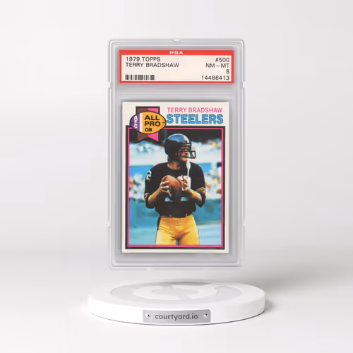 1979 Topps #500 Terry Bradshaw (PSA 8 NM-MT)