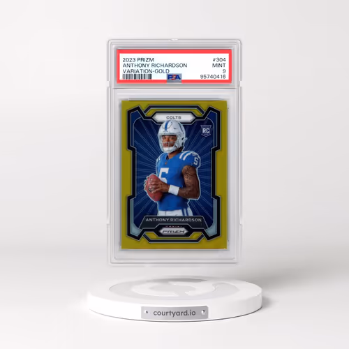2023 Panini Prizm #304 Anthony Richardson - Variation-Gold (PSA 9 MINT)