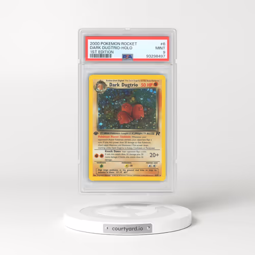 2000 Pokémon Rocket #6 Dark Dugtrio - 1st Edition Holo (PSA 9 MINT)