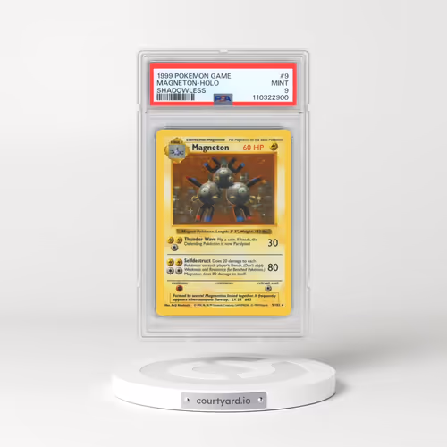 1999 Pokémon Game #9 Magneton - Holo Shadowless (PSA 9 MINT)