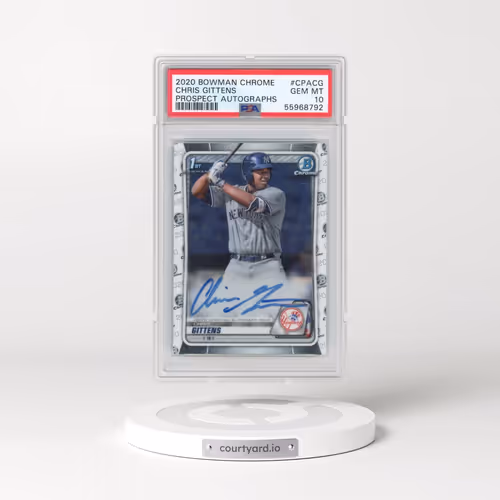 2020 Bowman Chrome Prospect Autographs #CPACG Chris Gittens (PSA 10 GEM MINT)