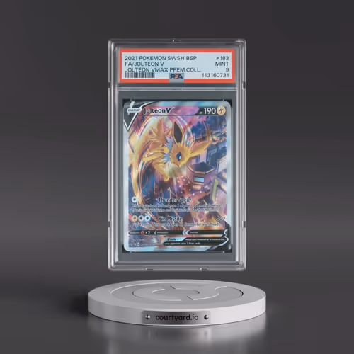 2021 Pokémon Swsh Black Star Promo #183 Jolteon V - Holo Full Art Jolteon Vmax Premium Collection (P
