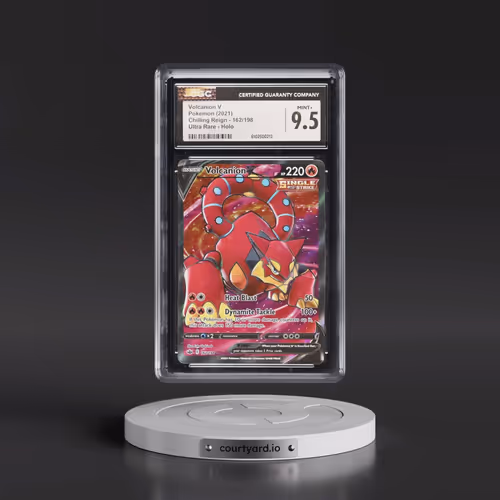 2021 Chilling Reign #162/198 Volcanion V - Ultra Rare Holo (CGC 9.5 MINT+)