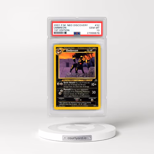 2001 Pokémon Neo Discovery #32 Umbreon - 1st Edition (PSA 10 GEM MINT)