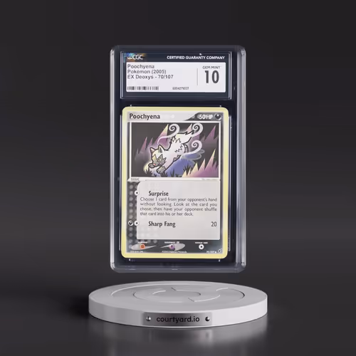2005 EX Deoxys #70/107 Poochyena (CGC 10 GEM MINT)