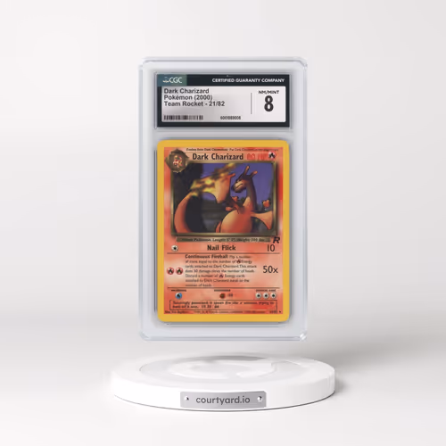 1999 Team Rocket #21/82 Dark Charizard (CGC 8 NM-MT)