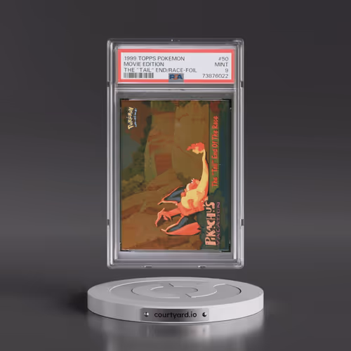 1999 Topps Pokémon the Movie Edt #50 Movie Edition - The "Tail" End of the Race-Foil (PSA 9 MINT)