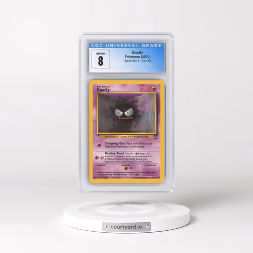 2000 Base Set 2 #75/130 Gastly (CGC 8 NM-MT)