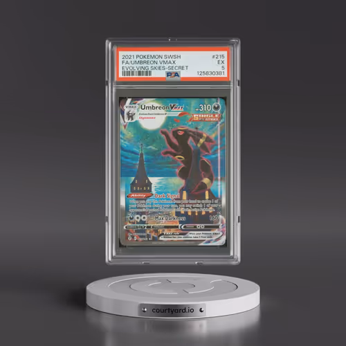 2021 Pokémon Sword & Shield Evolving Skies #215 Umbreon Vmax - Full Art Secret (PSA 5 EX)