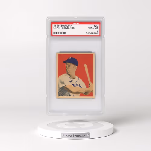 1949 Bowman #20 Gene Hermanski (PSA 8 NM-MT)
