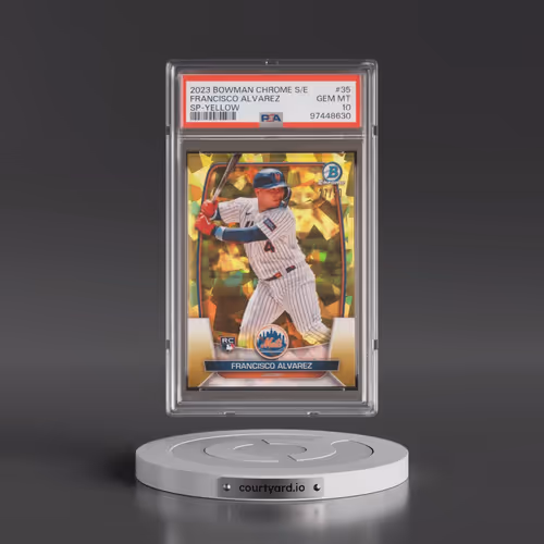 2023 Bowman Chrome Sapphire Edition #35 Francisco Alvarez - SP-Yellow (PSA 10 GEM MINT)