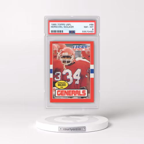 1985 Topps USFL #86 Herschel Walker (PSA 8 NM-MT)